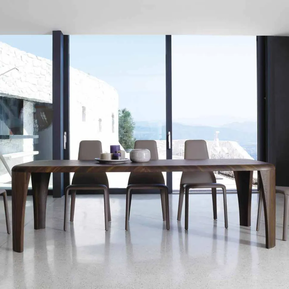Tavolo di design moderno in legno fatto a mano in Italia Wood