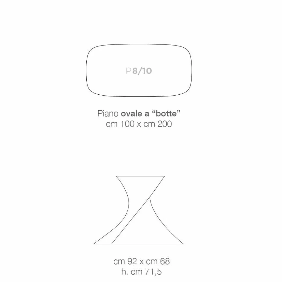 Tavolo di design moderno in vetroceramica prodotto in Italia, Clark
