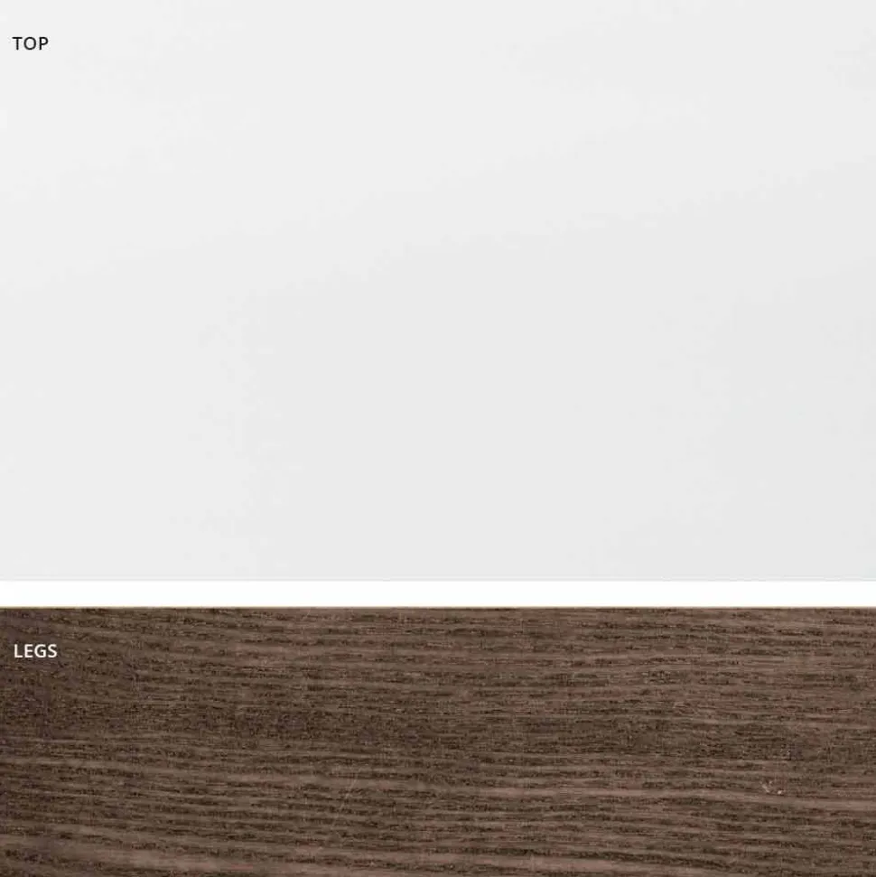 Tavolo estensibile in vetro e legno massello made in Italy, Dimitri