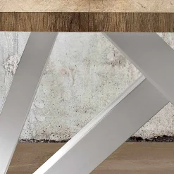 Tavolo estensibile moderno in legno melaminico made in Italy, Wilmer