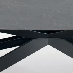 Tavolo Fisso a Botte con Piano in Laminato e Acciaio Made in Italy - Grotta