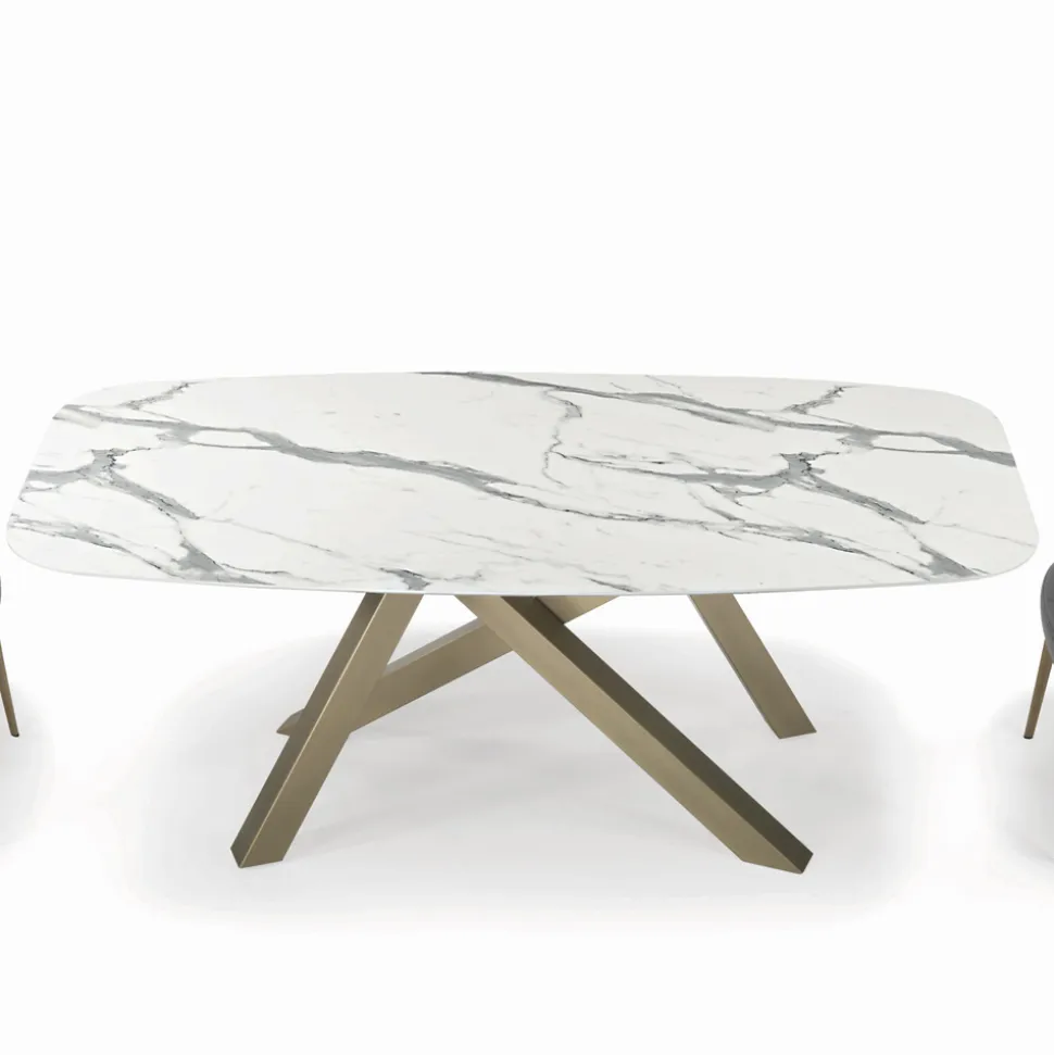 Tavolo Fisso a Botte con Piano in Laminato Made in Italy - Settimmio