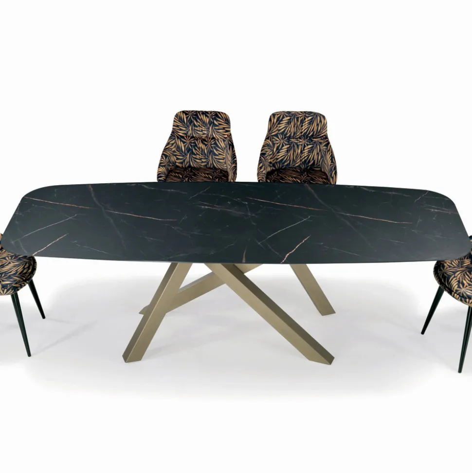 Tavolo Fisso a Botte con Piano in Laminato Made in Italy - Settimmio