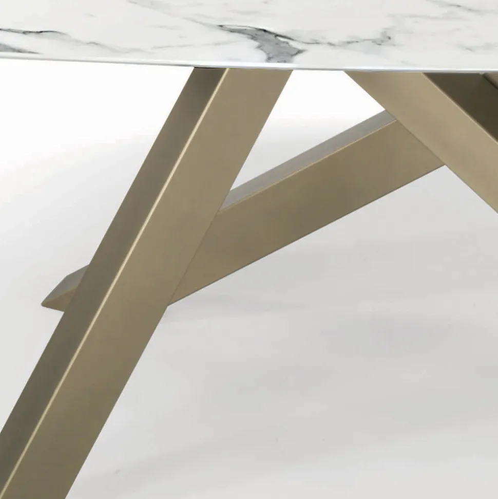 Tavolo Fisso a Botte con Piano in Laminato Made in Italy - Settimmio