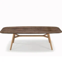 Tavolo Fisso a Botte in Laminato e Legno di Frassino Made in Italy - Nord