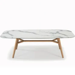 Tavolo Fisso a Botte in Laminato e Legno di Frassino Made in Italy - Nord