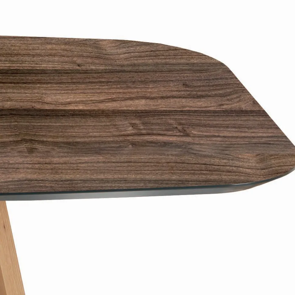 Tavolo Fisso a Botte in Laminato e Legno di Frassino Made in Italy - Nord