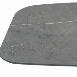 Tavolo Fisso con Base in Acciaio Nero e Piano in Laminato Made in Italy - Occhiali
