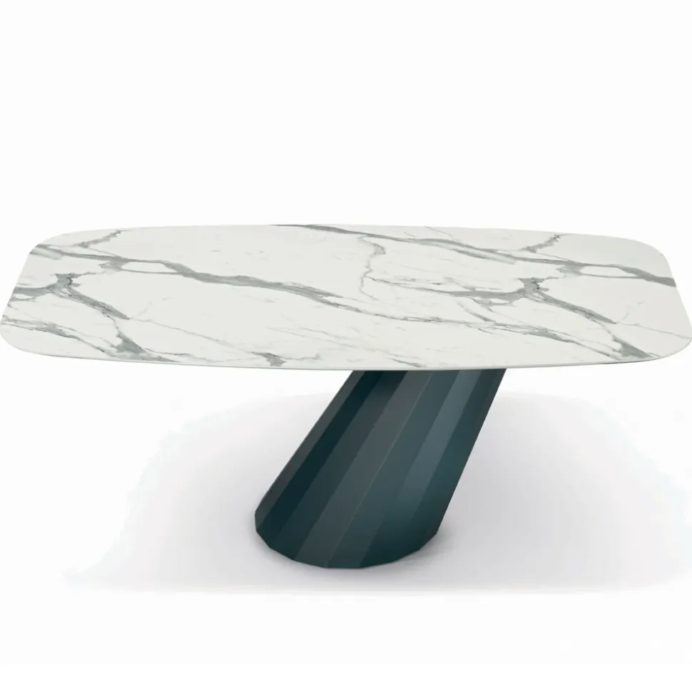 Tavolo Fisso con Piano a Botte in Laminato Made in Italy - Pantaloni