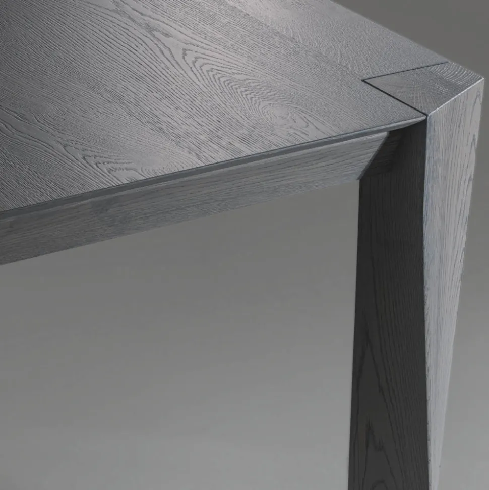 Tavolo Fisso con Piano Bisellato Listellare Made in Italy - Tratto