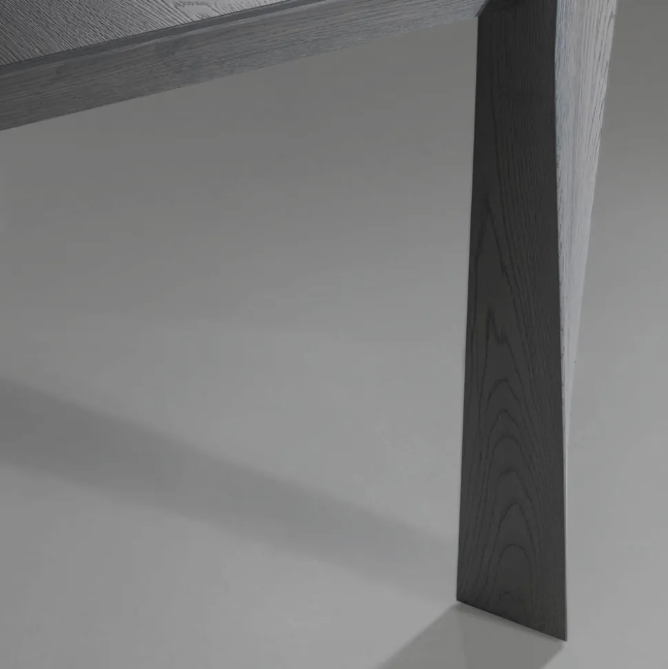 Tavolo Fisso con Piano Bisellato Listellare Made in Italy - Tratto