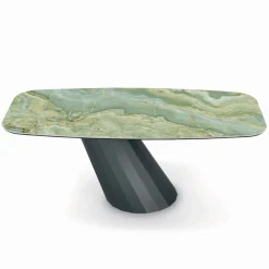 Tavolo Fisso in Acciaio e Piano in Ceramica Made in Italy - Pantaloni