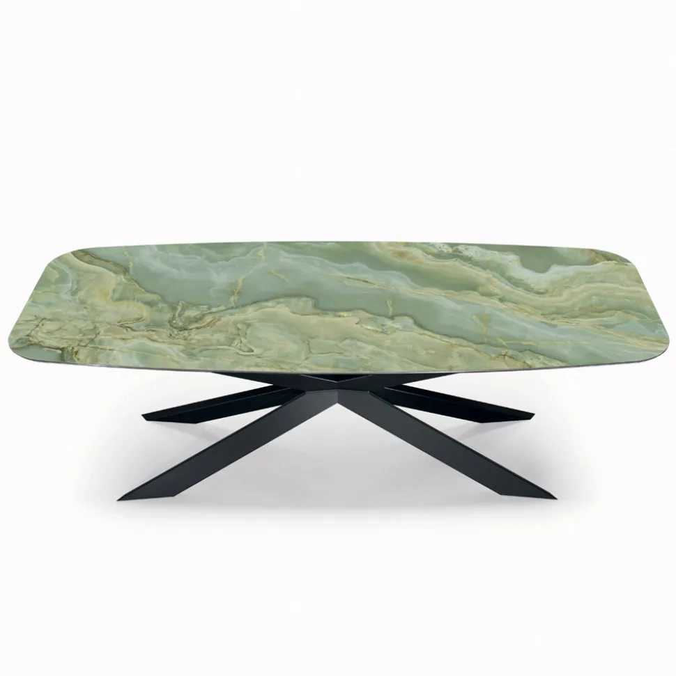 Tavolo Fisso in Ceramica in Diverse Finiture e Misure Made in Italy - Grotta