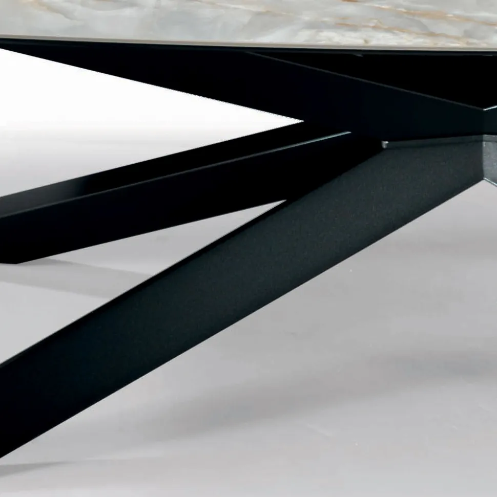 Tavolo Fisso in Ceramica in Diverse Finiture e Misure Made in Italy - Grotta
