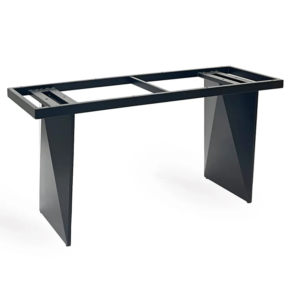Tavolo Fisso in Metallo e Piano in Ceramica Arabesque Lucido - Eronte