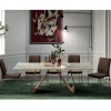 Tavolo Fisso Rettangolare con Base in Legno Made in Italy - Equatore