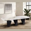 Tavolo Fisso 300x120 cm in Metallo e Piano in Pietra Sinterizzata - Valmira