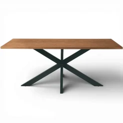 Tavolo Fisso 180x90 cm in Rovere e Base in Ferro - Legame