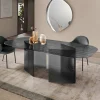 Tavolo Fisso 240x120 cm in Vetro Rigato Trasparente Made in Italy - Varo