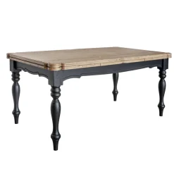 Tavolo Indoor Allungabile in Abete con Angoli Sagomati e Intarsi Made in Italy – Faramir
