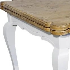 Tavolo Indoor Allungabile in Abete con Angoli Sagomati Made in Italy – Faramir