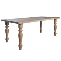 Tavolo Indoor con Piano e Gambe in Rovere Realizzato in Italia – Geolier