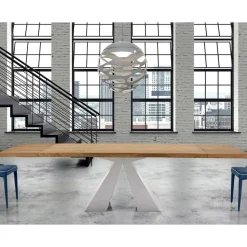 Tavolo in Legno Allungabile fino a 300 cm Moderno Made in Italy - Dalmata