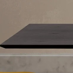 Tavolo in Legno Impiallacciato Frassino Carbone e Metallo Made in Italy - Meluso
