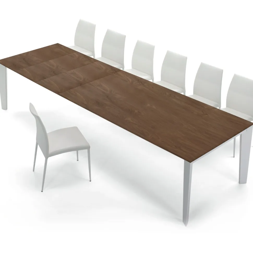 Tavolo in Legno Impiallacciato Allungabile fino a 325 cm Made in Italy – Settanta