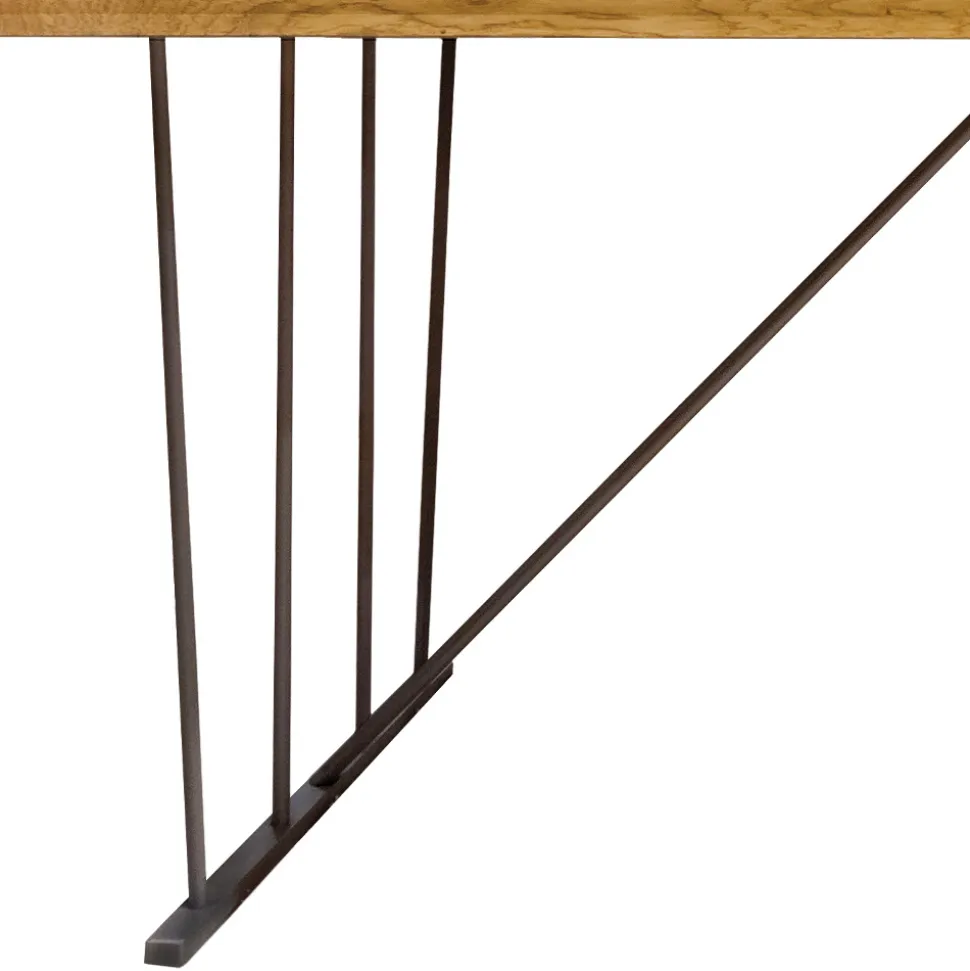 Tavolo in Rovere Massellato e Gambe in Metallo Made in Italy - Consuelo
