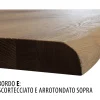Tavolo in Rovere Nodato con Base in Metallo Color Grigio Ferro Made in Italy - Gonna