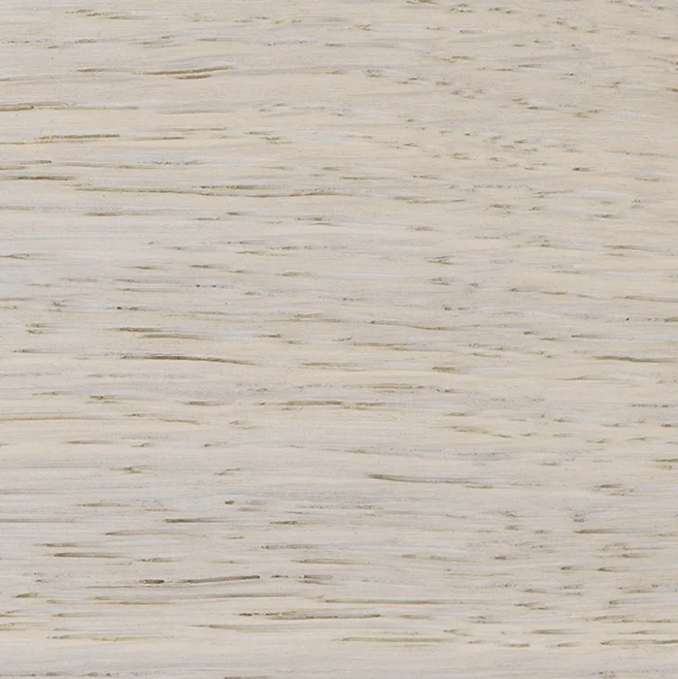 Tavolo in Rovere Placcato Bordo Foglia Squadrato e Metallo Made in Italy - Riad