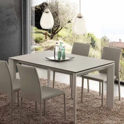 Tavolo in vetroceramica allungabile a libro fino a 240 cm Terni