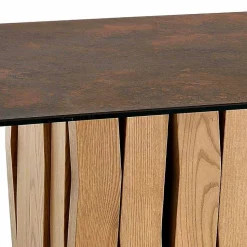 Tavolo in vetroceramica di moderno design fatto in Italia, Egisto