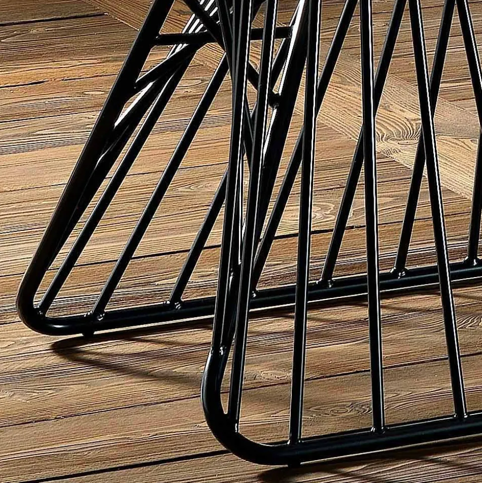 Tavolo in vetro temperato di design moderno fatto in Italia, Mitia