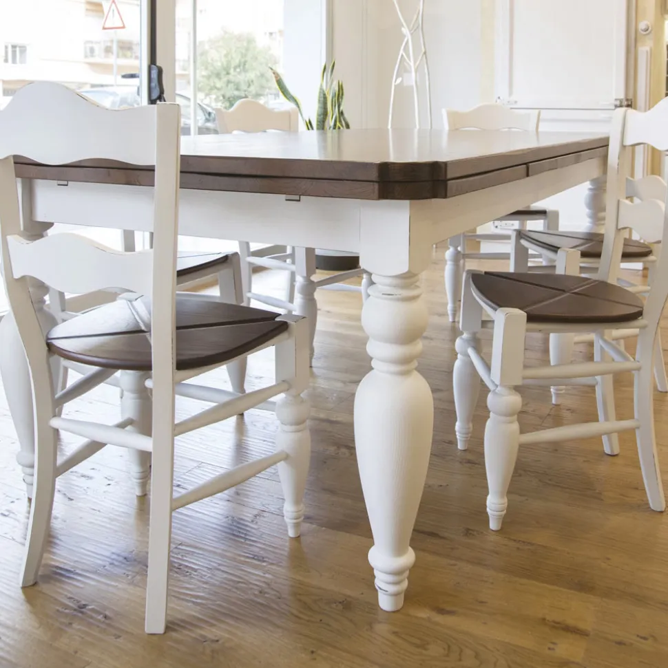 Tavolo Living Allungabile in Rovere con Angoli Sagomati Made in Italy – Rafael