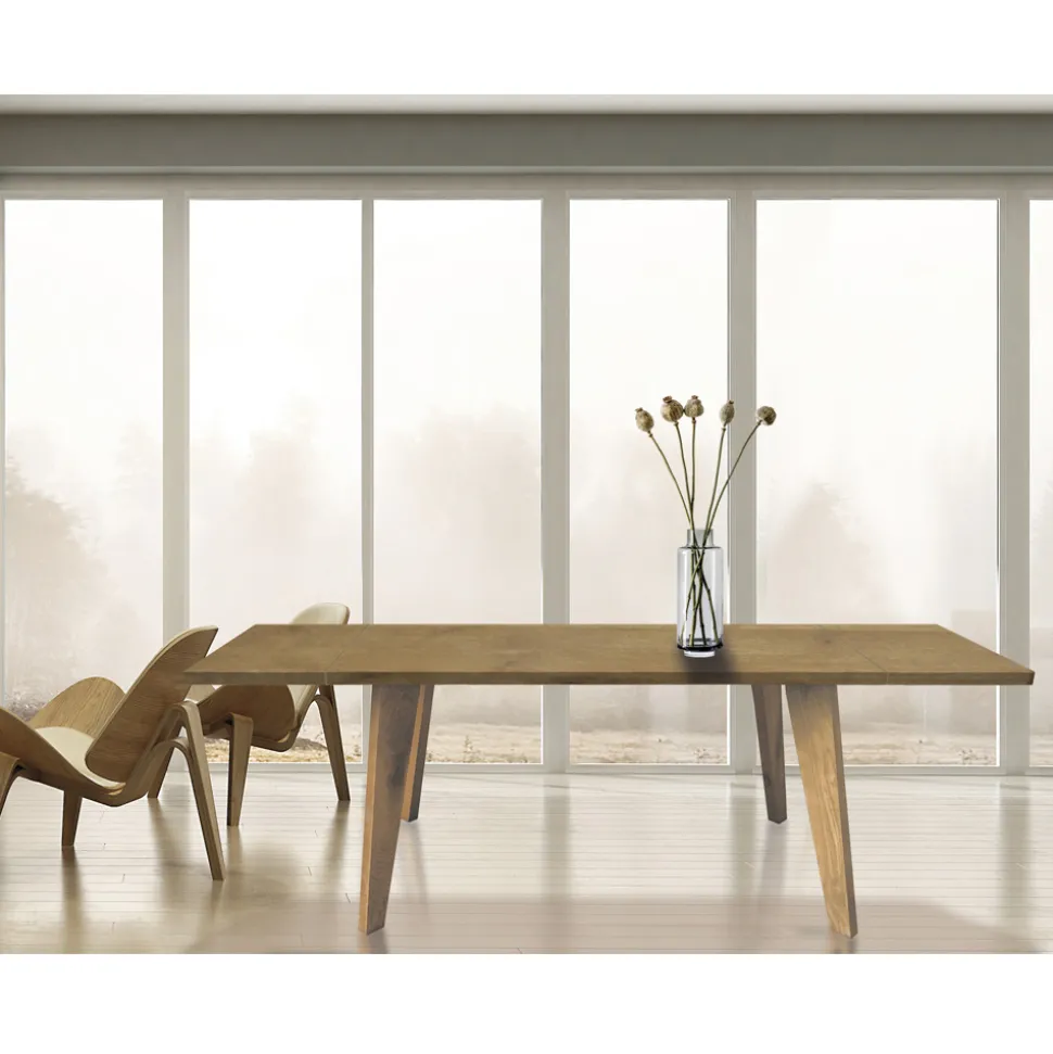 Tavolo Living in Rovere Massellato Disponibile in Vari Bordi Made in Italy – Barbalbero
