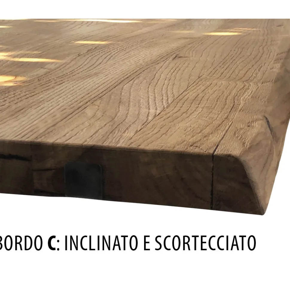 Tavolo Living Interamente Realizzato in Rovere Prodotto in Italia - Geolier