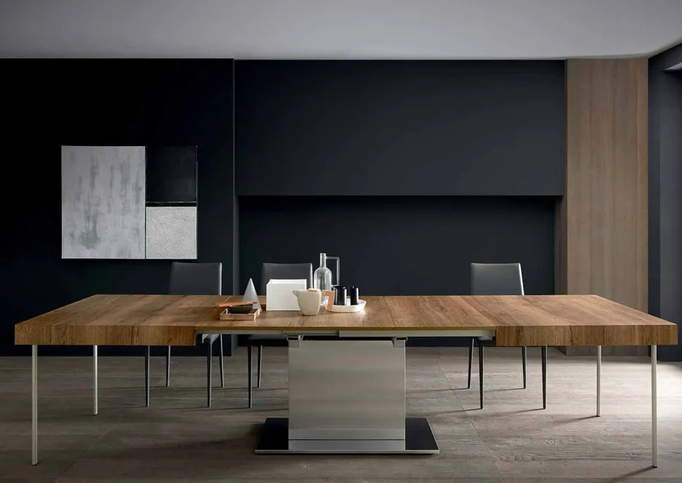 Tavolo Moderno Allungabile Fino a 480 cm in Legno Made in Italy - Michael