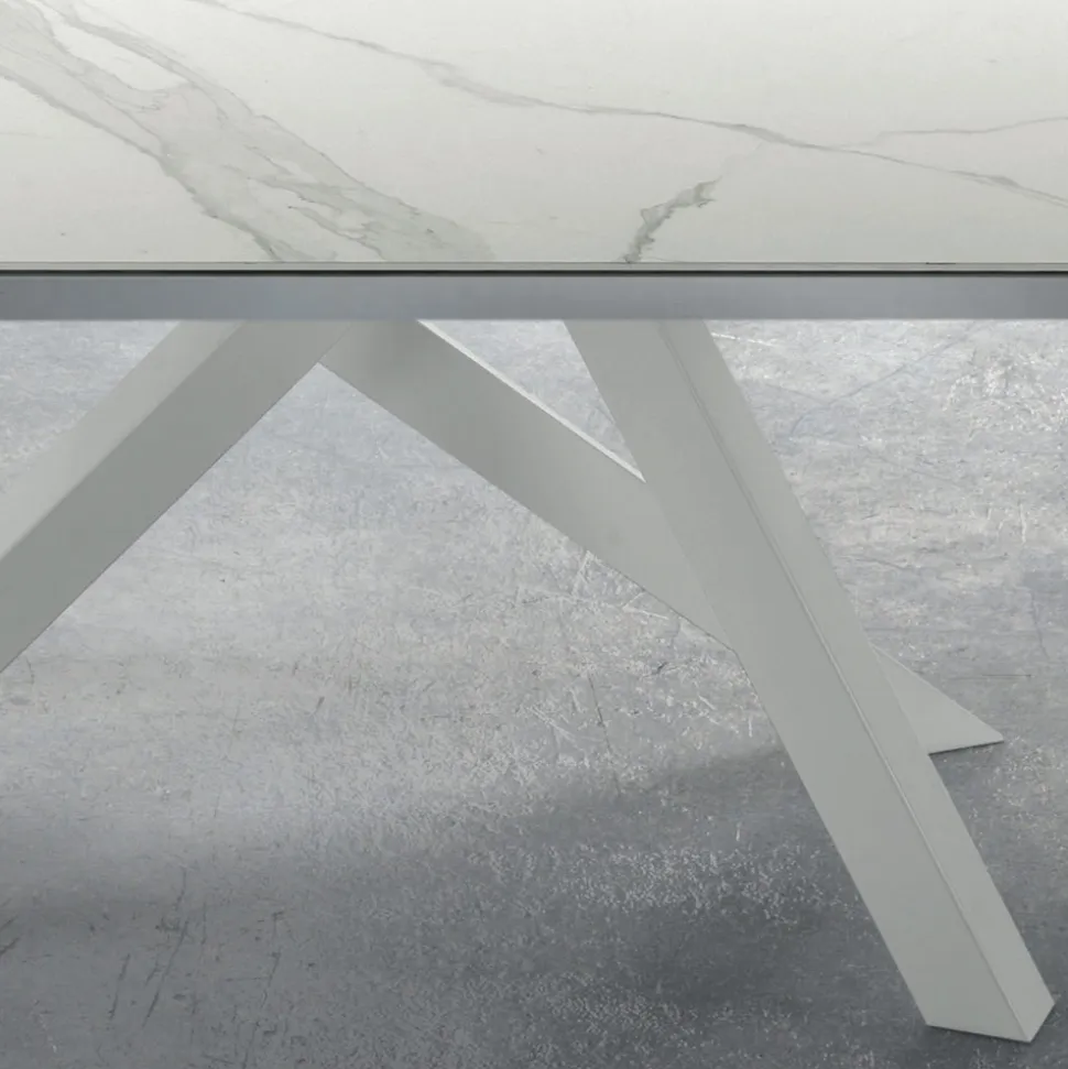 Tavolo Moderno Allungabile Fino a 278 cm in Ceramica Made in Italy – Settimmio