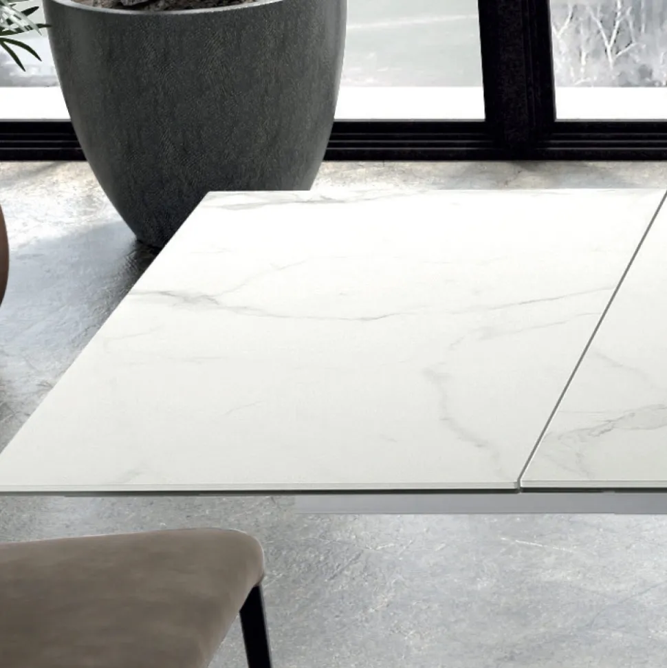 Tavolo Moderno Allungabile Fino a 278 cm in Ceramica Made in Italy – Settimmio