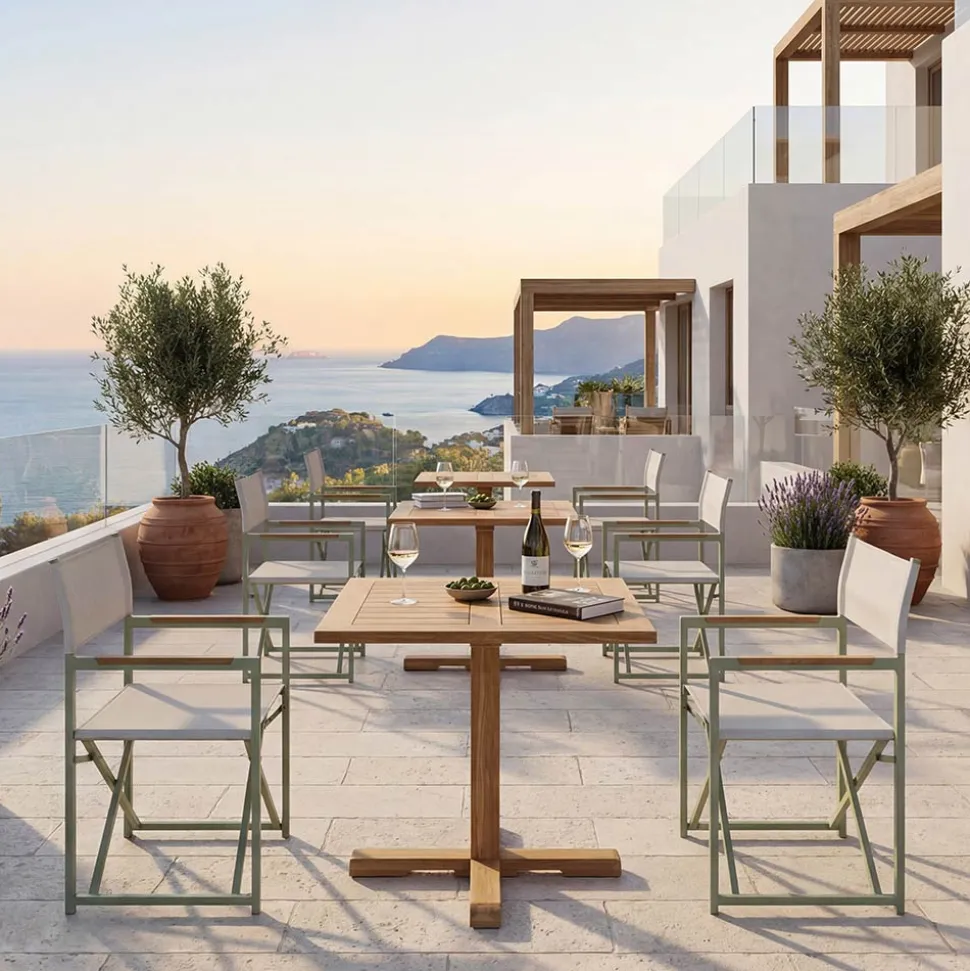 Tavolo Outdoor con Piede Centrale di Varie Misure – Yggdrasil
