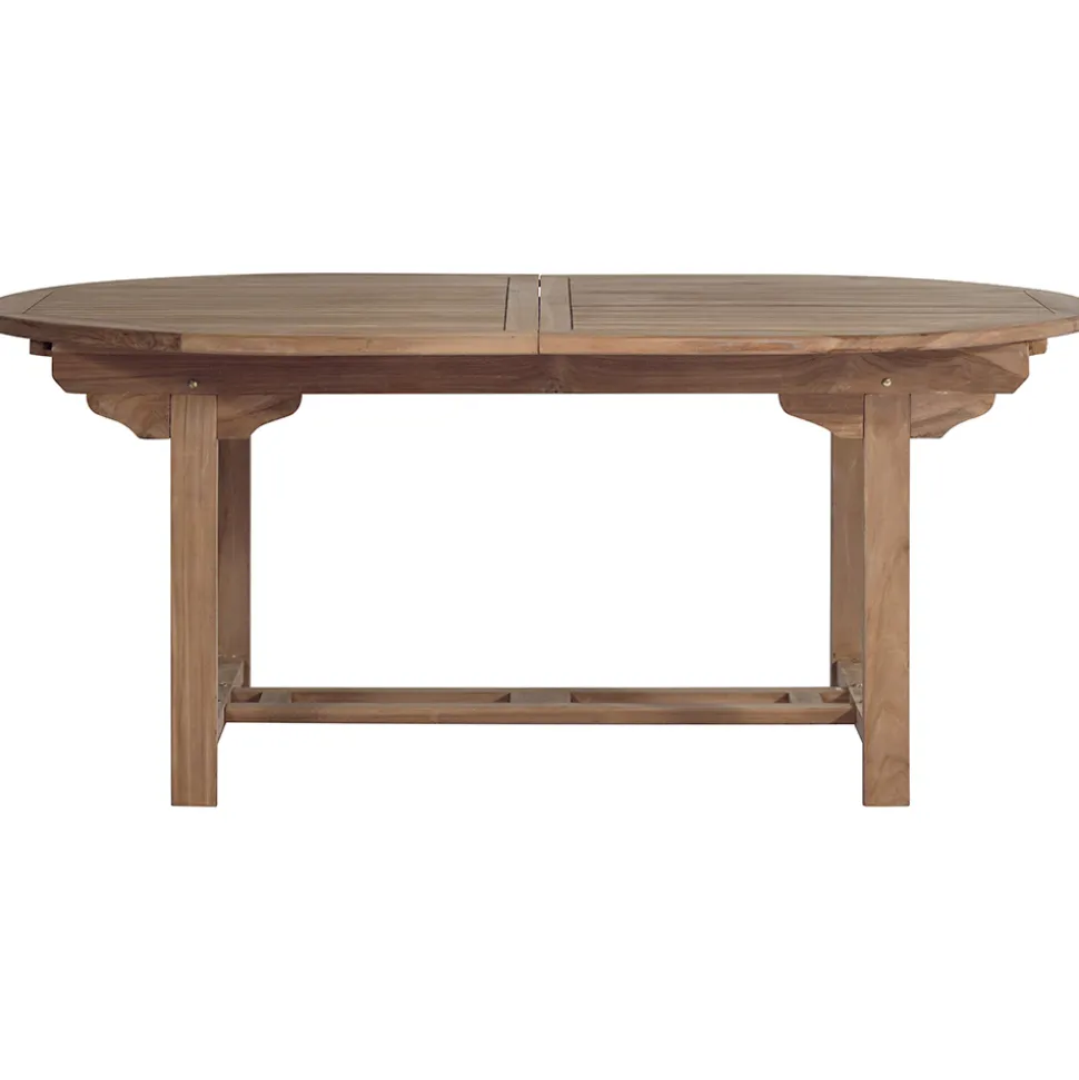 Tavolo Ovale Allungabile a 240 cm da Esterno Realizzato in Teak - Edera