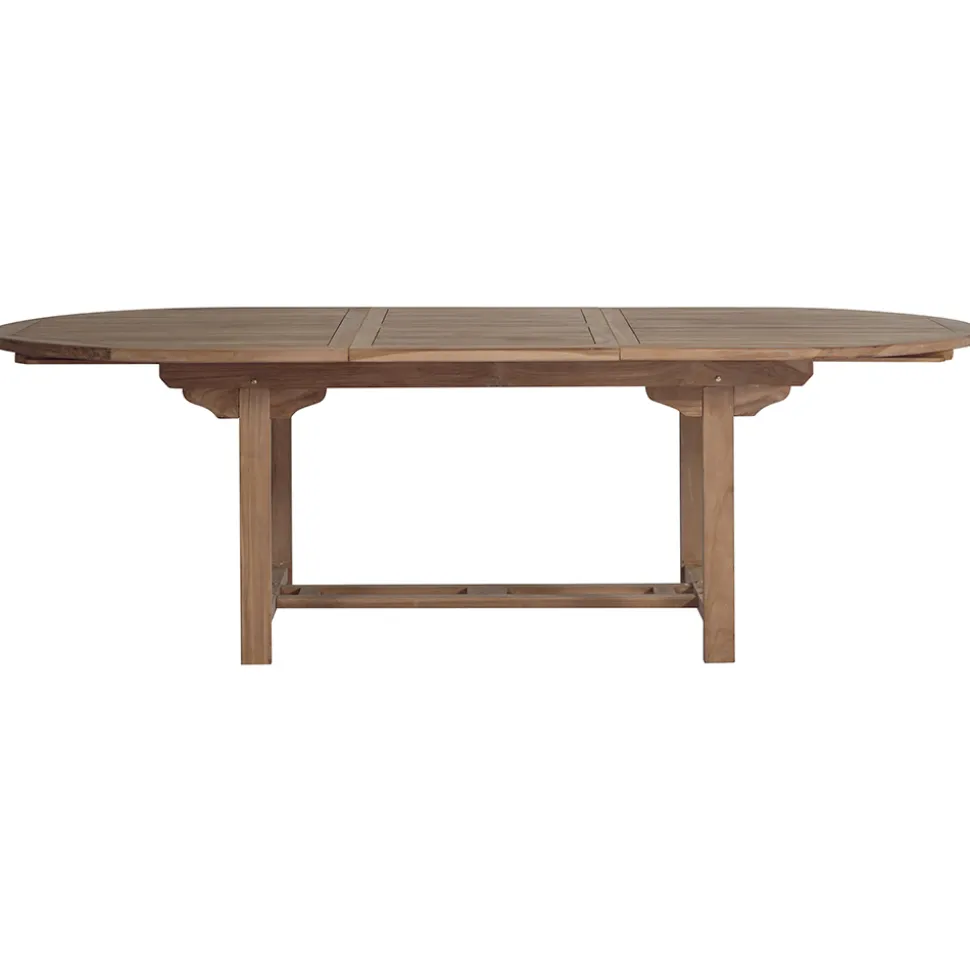 Tavolo Ovale Allungabile a 240 cm da Esterno Realizzato in Teak - Edera
