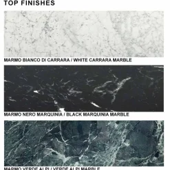 Tavolo Ovale Moderno in Marmo Carrara o Nero Marquinia Made in Italy – Dollars