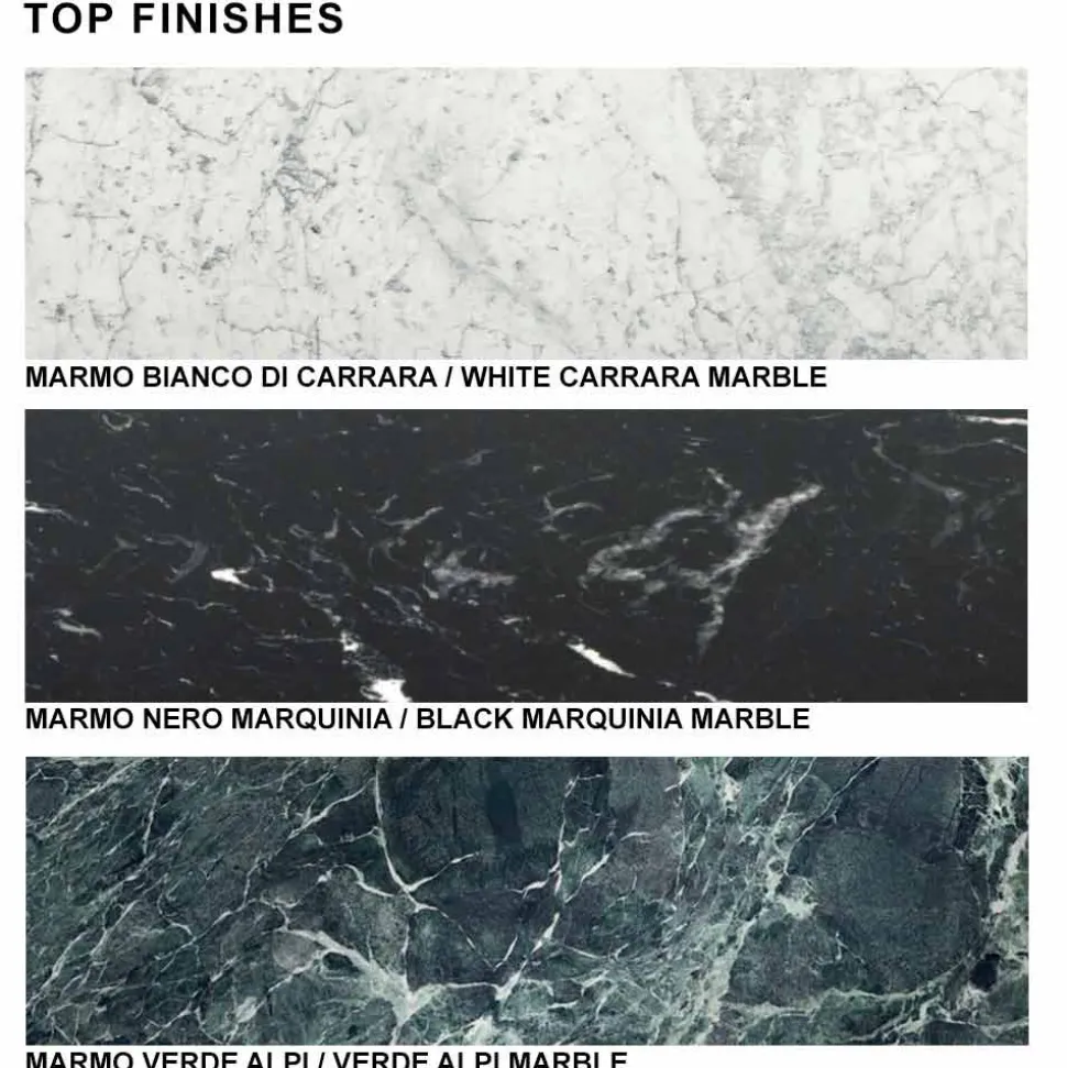 Tavolo Ovale Moderno in Marmo Carrara o Nero Marquinia Made in Italy – Dollars