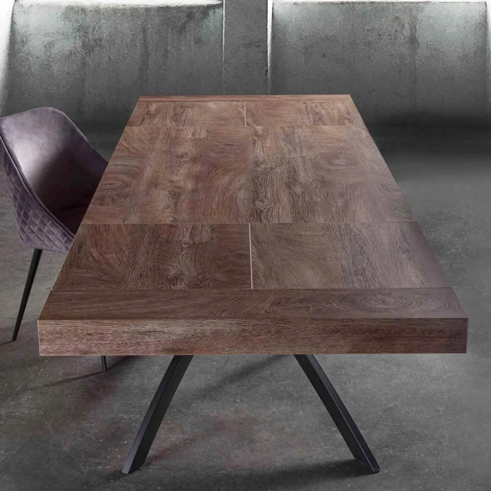 Tavolo per Sala da Pranzo in Legno Nobilitato Allungabile Fino a 280 cm - Lukas