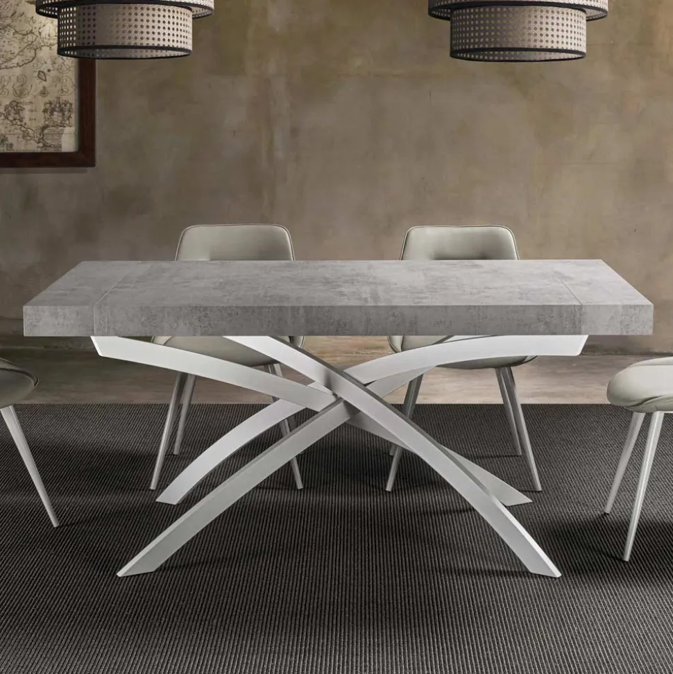 Tavolo per Sala da Pranzo in Legno Nobilitato Allungabile Fino a 280 cm - Lukas