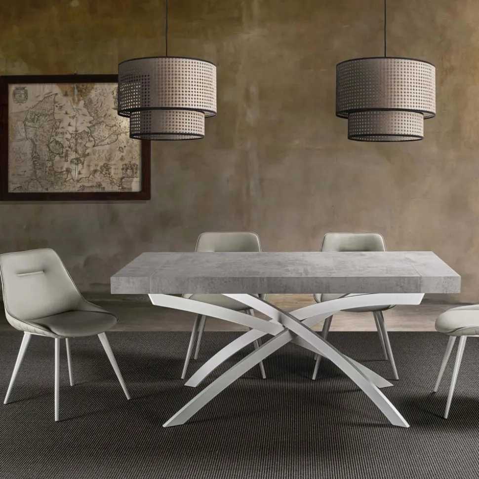 Tavolo per Sala da Pranzo in Legno Nobilitato Allungabile Fino a 280 cm - Lukas