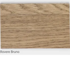 Tavolo Placcato in Rovere Nodato Massellato e Cristallo Made in Italy - Vicente